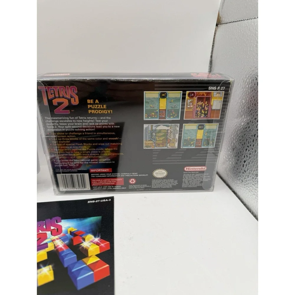 Tetris 2 SNES Super Nintendo Complete CIB Fast Shipping